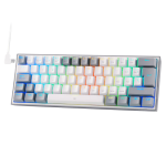 Teclado Redragon Fizz Blanco/Gris K617-RGB Mecánico Switch Red