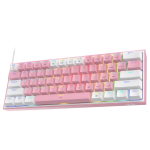 Teclado Redragon Fizz Rosa/Blanco K617-RGB Mecánico Switch Red