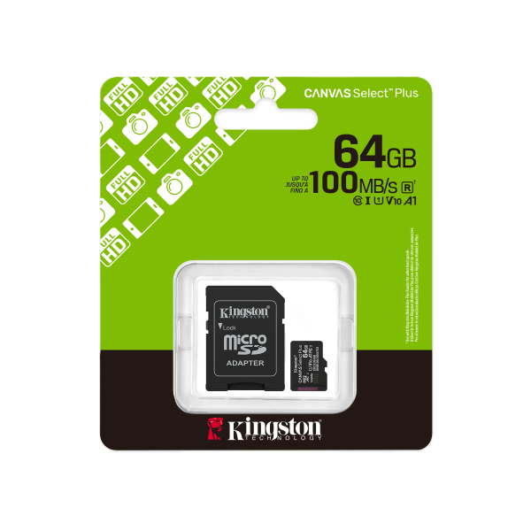 KINGSTON Canvas Select Plus Micro SD XC 64gb C10 4K KINGSTON Canvas Select Plus Micro SD XC 64gb C10 4K