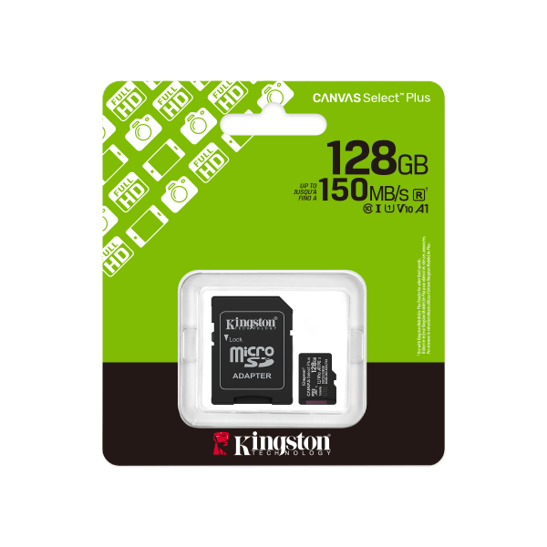 Kingston Canvas Select Plus Micro SD 128gb C10 4K Kingston Canvas Select Plus Micro SD 128gb C10 4K