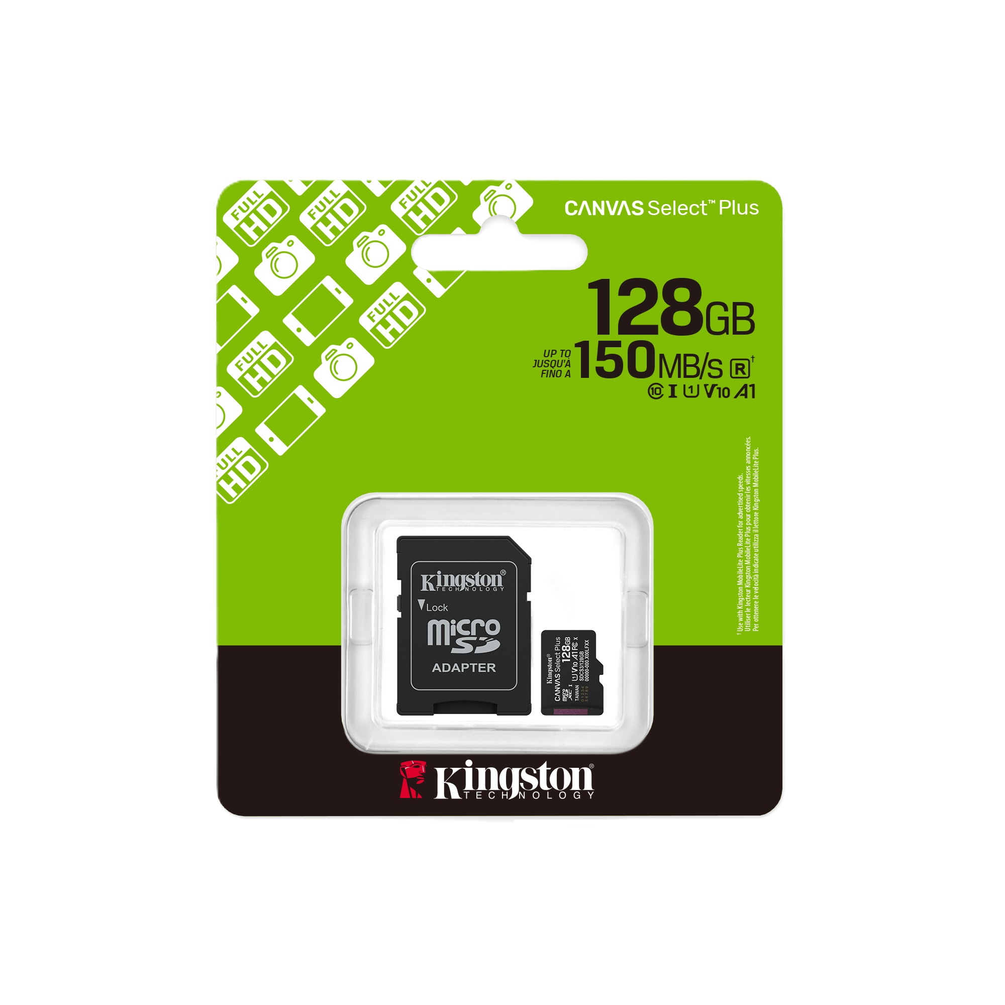 Imagen de Kingston Canvas Select Plus Micro SD 128gb C10 4K