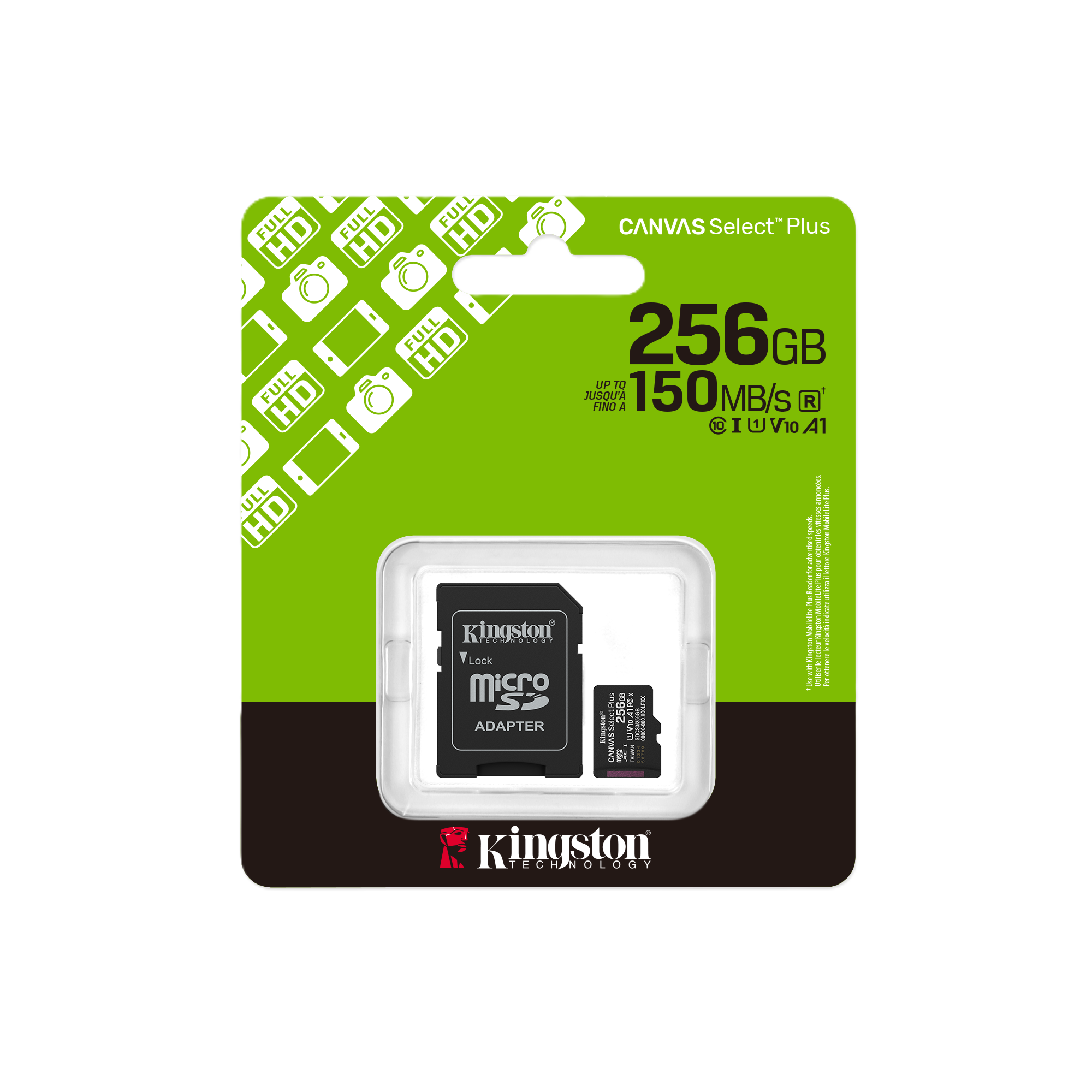 Imagen de Kingston Canvas Select Plus Micro SD 256gb C10 4K