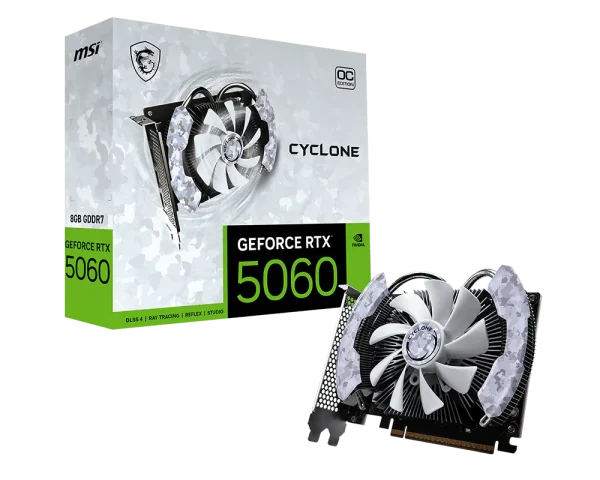 GPU MSI GeForce RTX5060 Cyclone OC 8Gb GPU MSI GeForce RTX5060 Cyclone OC 8Gb