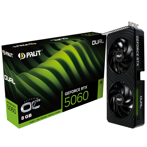 GPU Palit Geforce RTX5060 Dual OC 8Gb GDDR7 GPU Palit Geforce RTX5060 Dual OC 8Gb GDDR7