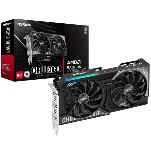 GPU ASRock Radeon RX9060 XT Challenger OC 16Gb GPU ASRock Radeon RX9060 XT Challenger OC 16Gb